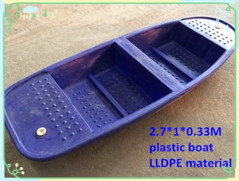 Plastic boat with light weight for fishing